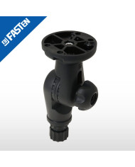 Base Borika Fasten TAM218B Negro Soporte Circular 60mm