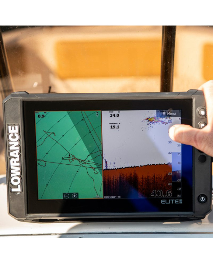 Lowrance Elite FS 12 con Transductor Airmar TM185M 1kW CHIRP