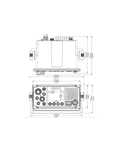 Emisora VHF Simrad RS40 GPS DSC AIS