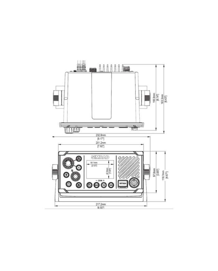 Emisora VHF Simrad RS40 GPS DSC AIS