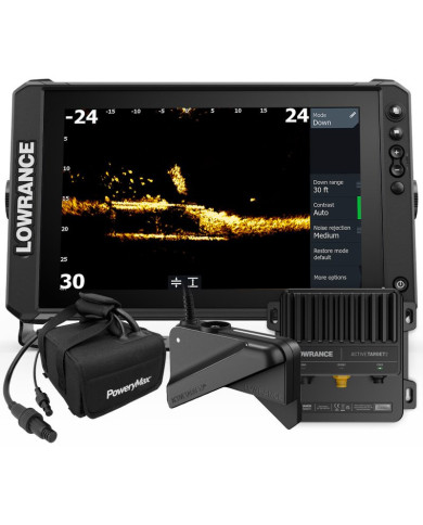 Lowrance Elite FS 12 con Transductor ActiveTarget 2 XL y Batería de Litio PoweryMax TX50