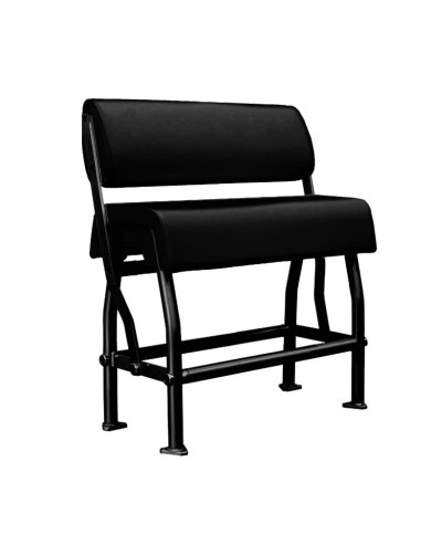 Asiento doble para barco de pesca en color negro con tejido negro AS200BB de PoweryMax