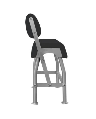 Asiento doble para barco de pesca en color plata con tejido negro AS200SB de PoweryMax