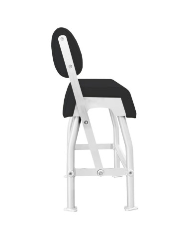 Asiento doble para barco de pesca color blanco con tejido negro AS200WB de PoweryMax