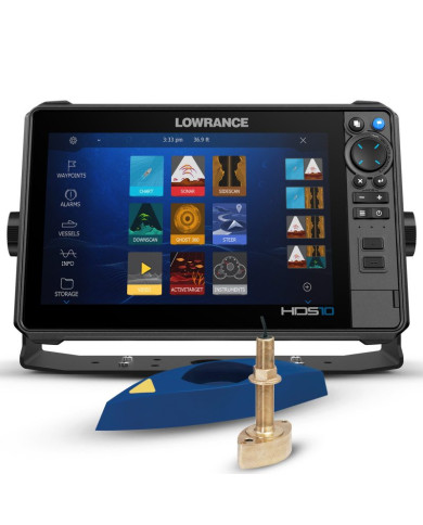 Lowrance HDS 12 Pro con Transductor Pasacascos B265LM xSonic 1kW CHIRP | ANPER