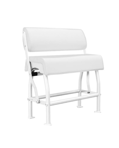 Asiento doble para barco de pesca en color blanco con tejido blanco AS200WW de PoweryMax / ANPER