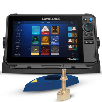 Lowrance HDS 9 Pro con Transductor Pasacascos B265LH xSonic 1kW CHIRP