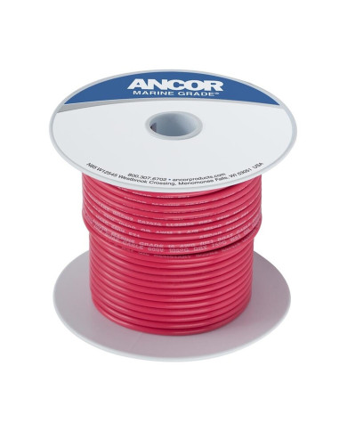 Cable marino estañado Ancor AWG 6 13 mm2 color rojo