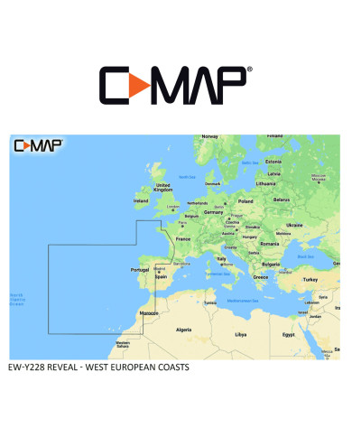 C-MAP REVEAL M-EW-Y228-MS West European Coasts