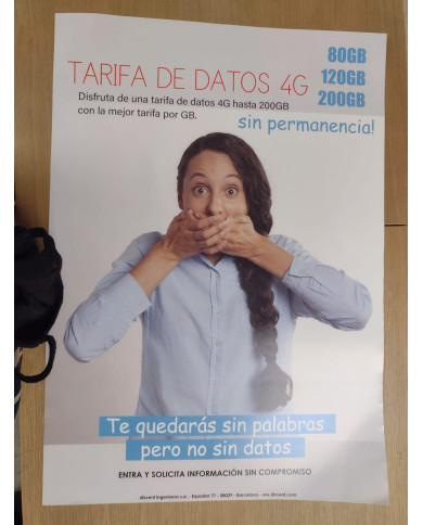 POSTER TARIFA DATOS 4G 2019