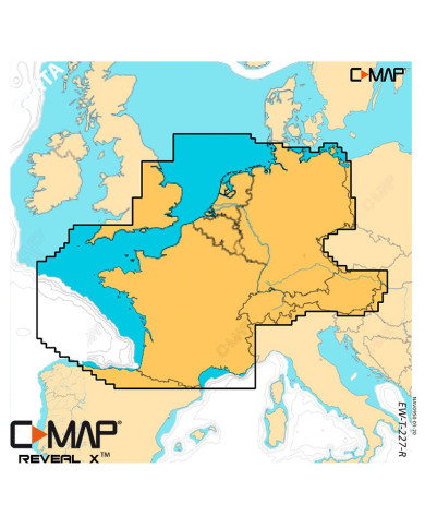 C-MAP REVEAL X EW-T-227-R-MS - North-West Europe