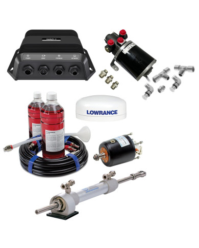 Pack Piloto Automático + Dirección Hidráulica Hydrodrive MU75F-MRA hasta 12m