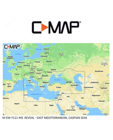 C-MAP REVEAL M-EM-Y111-MS East Mediterranean, Caspian Seas