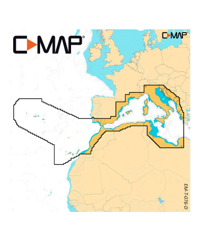 C-MAP DISCOVER X EM-T-076-D-MS - West Mediterranean