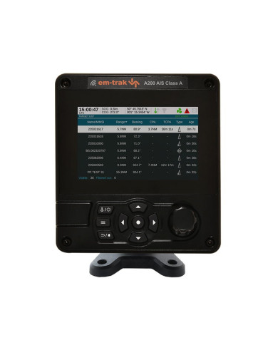 AIS A200 - TRANSMISOR/RECEPTOR AIS A200 EM-TRACK CON PANTALLA CLASE A