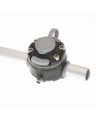 Base Borika Fasten FMR125B Negro para Tubo 22-25 mm