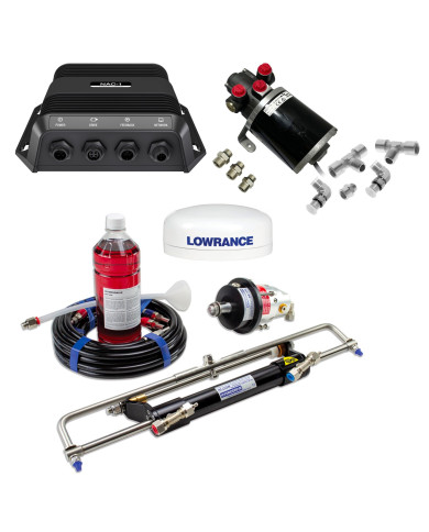 Pack Piloto Automático + Dirección Hidráulica Hydrodrive MF175W Hasta 175HP