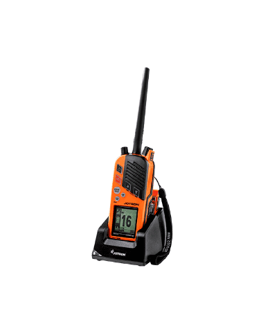 EMISORA VHF PORTÁTIL TRON TR30 GMDSS Y MARTIMO JOTRON CON CARGADOR Y BATERÍA RECARGABLE
