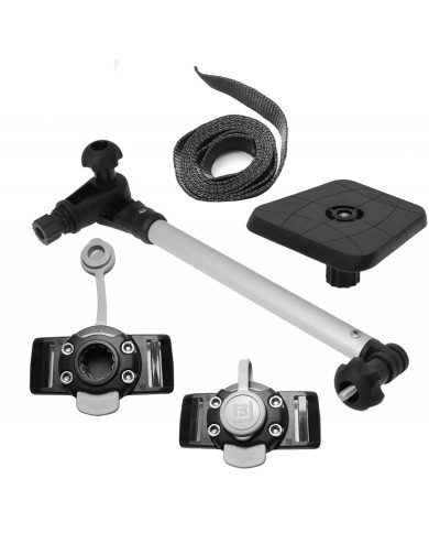 Pack Borika Pato Soporte Cuadrado Negro Con Correa