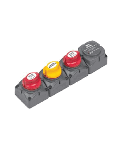 BEP HORIZONTAL BATTERY DISTRIBUTION CLUSTER FOR SINGLE ENGINE WITH TWO BATTERY BANKS